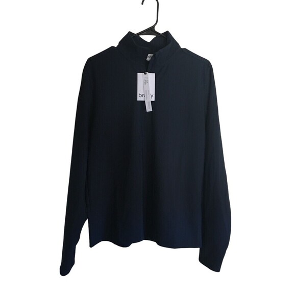 Tom Brady Brand Track Jacket Men's Size Small Dark Sapphire 1/2 Zip Techtrack - Picture 1 of 7